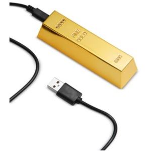 NWOT Celebrate Shop Gold bar Phone Charger
